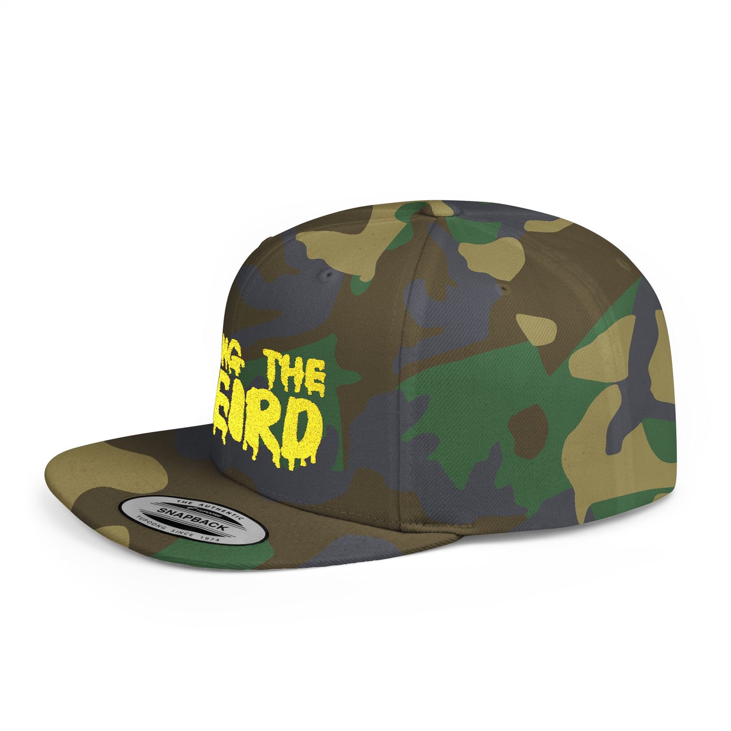 I BRING THE WEIRD Classic Flat Bill Trucker Cap - Yellow