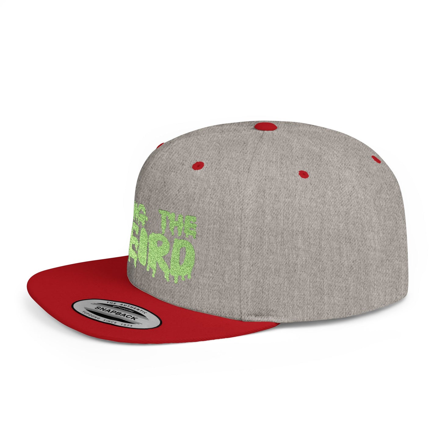 I BRING THE WEIRD Classic Flat Bill Trucker Cap - Neon Green