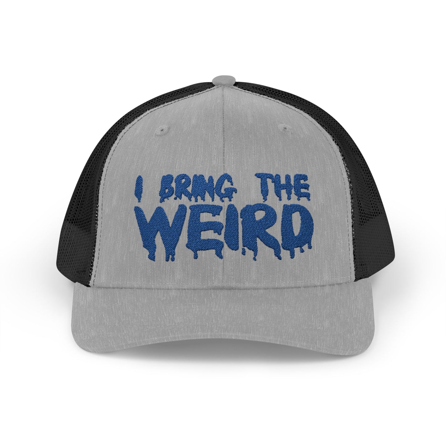 I BRING THE WEIRD Snapback Trucker Cap - Blue