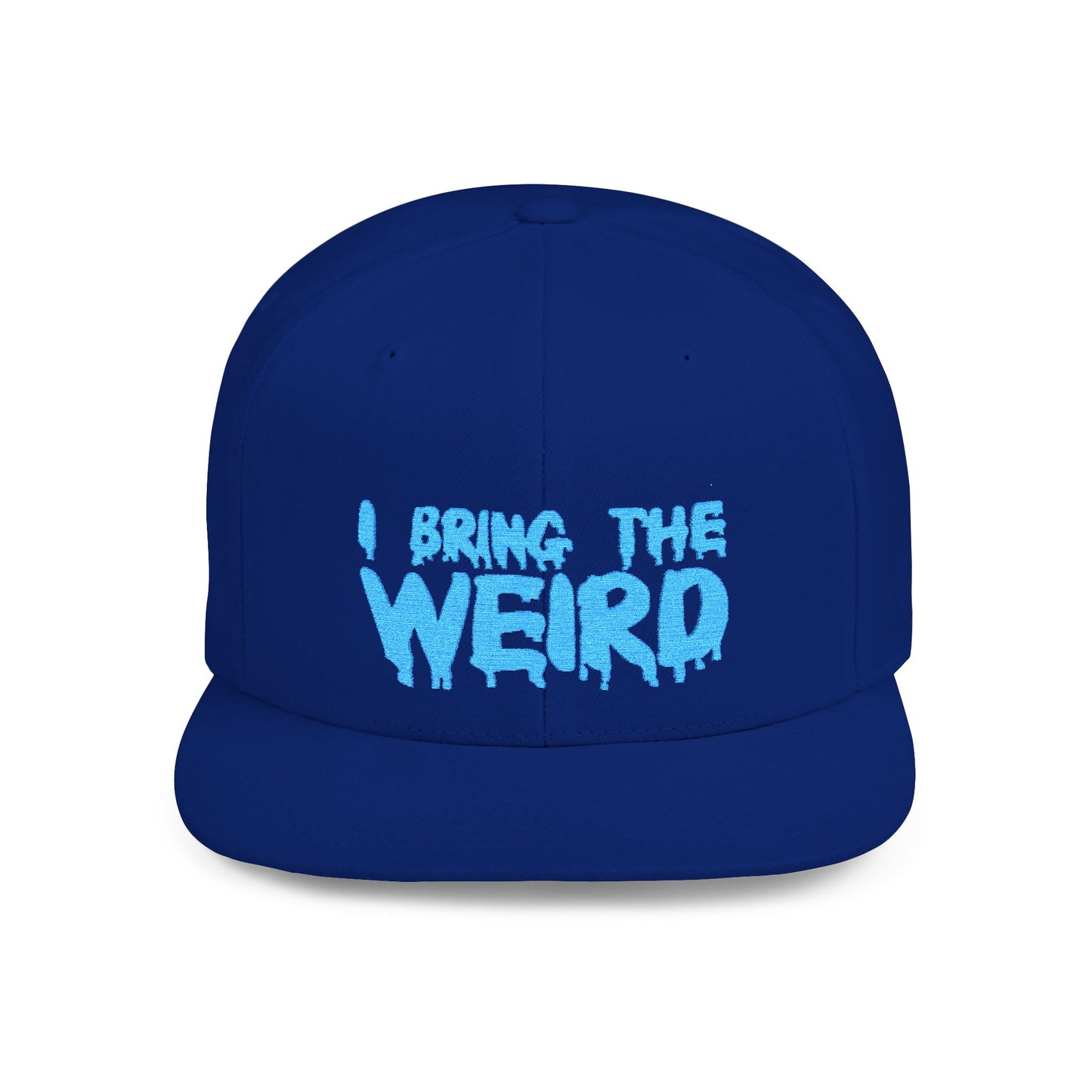 I BRING THE WEIRD Classic Flat Bill Trucker Cap - Teal