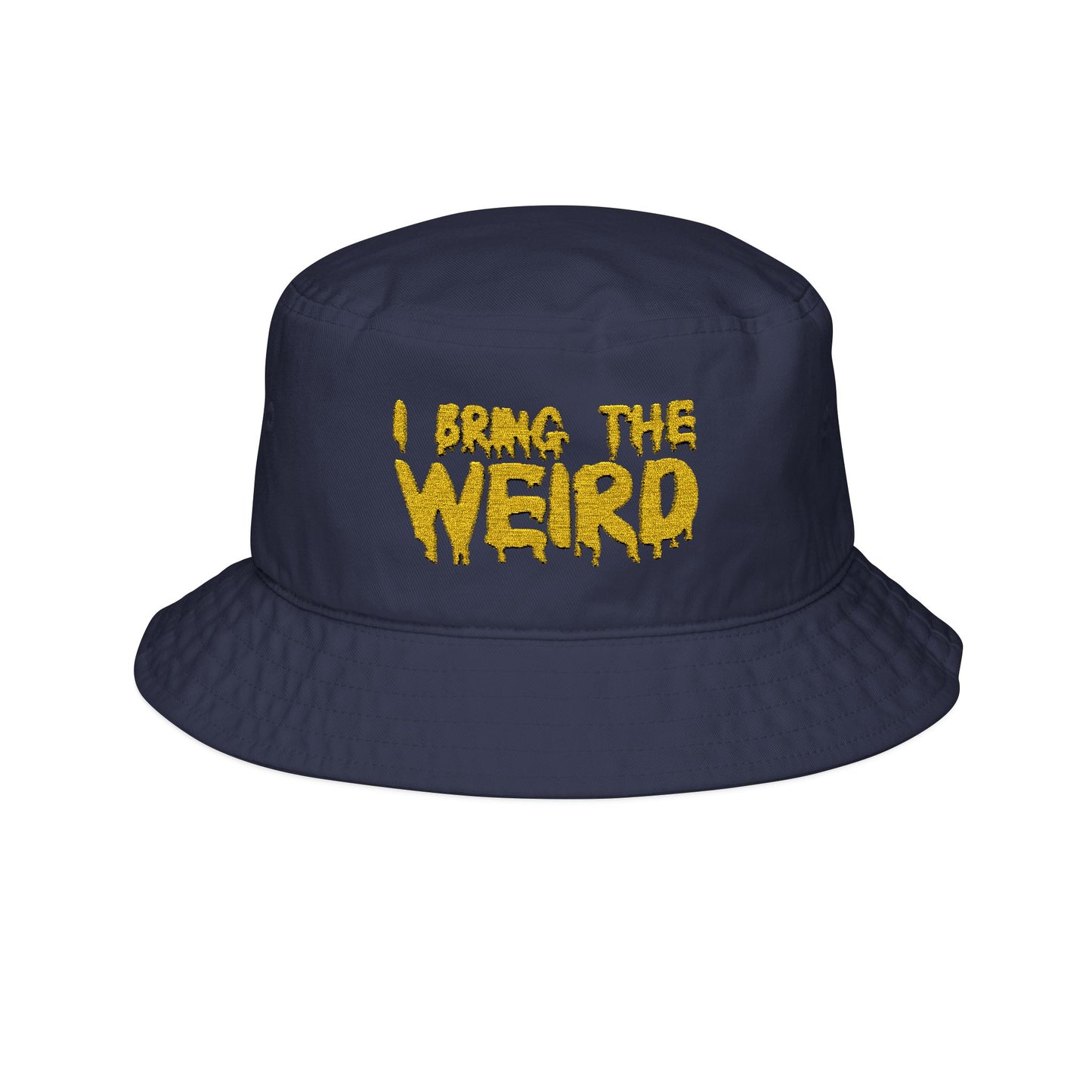 Embroidered Bucket Hat - Yellow