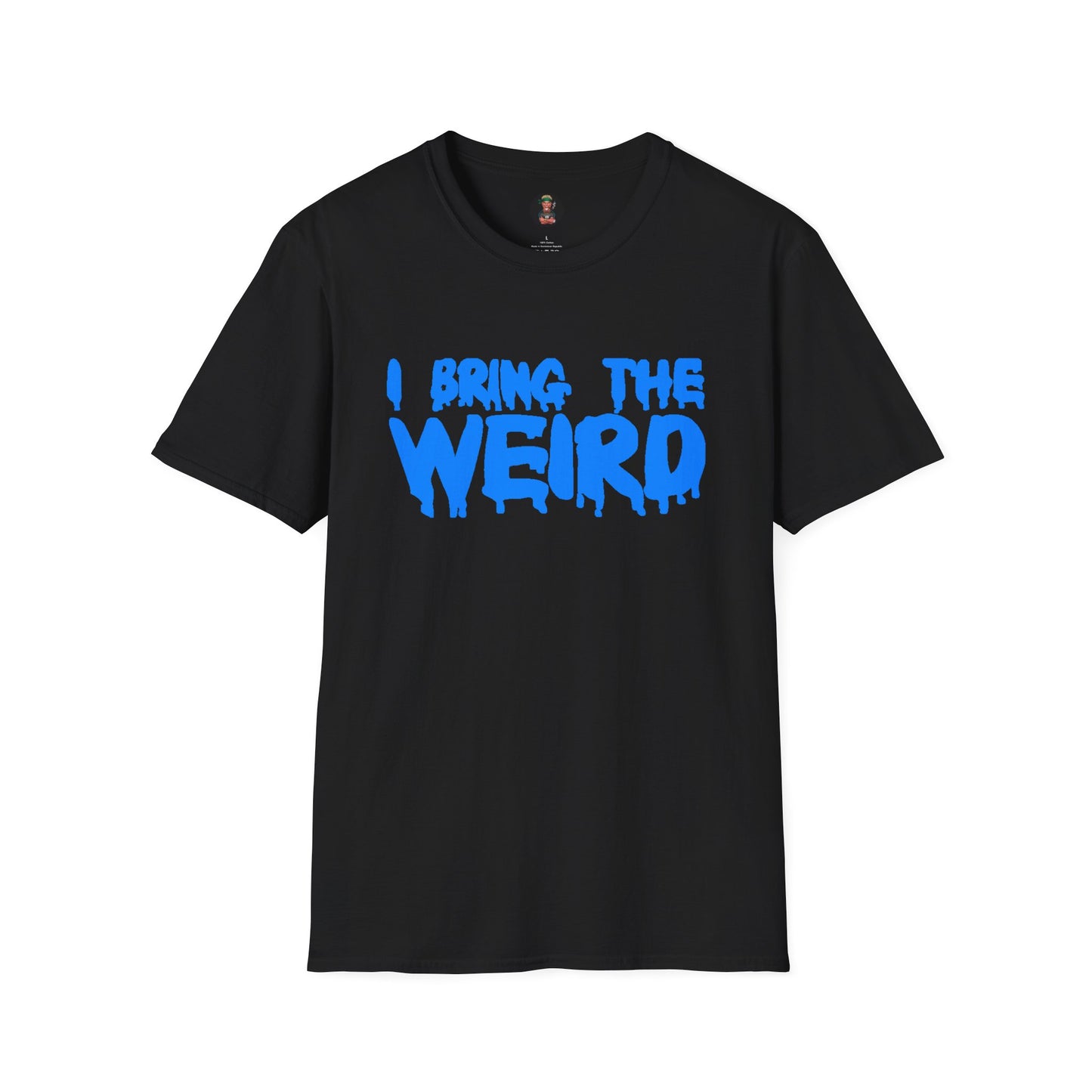 I BRING THE WEIRD T- Shirt - Black/Neon Blue