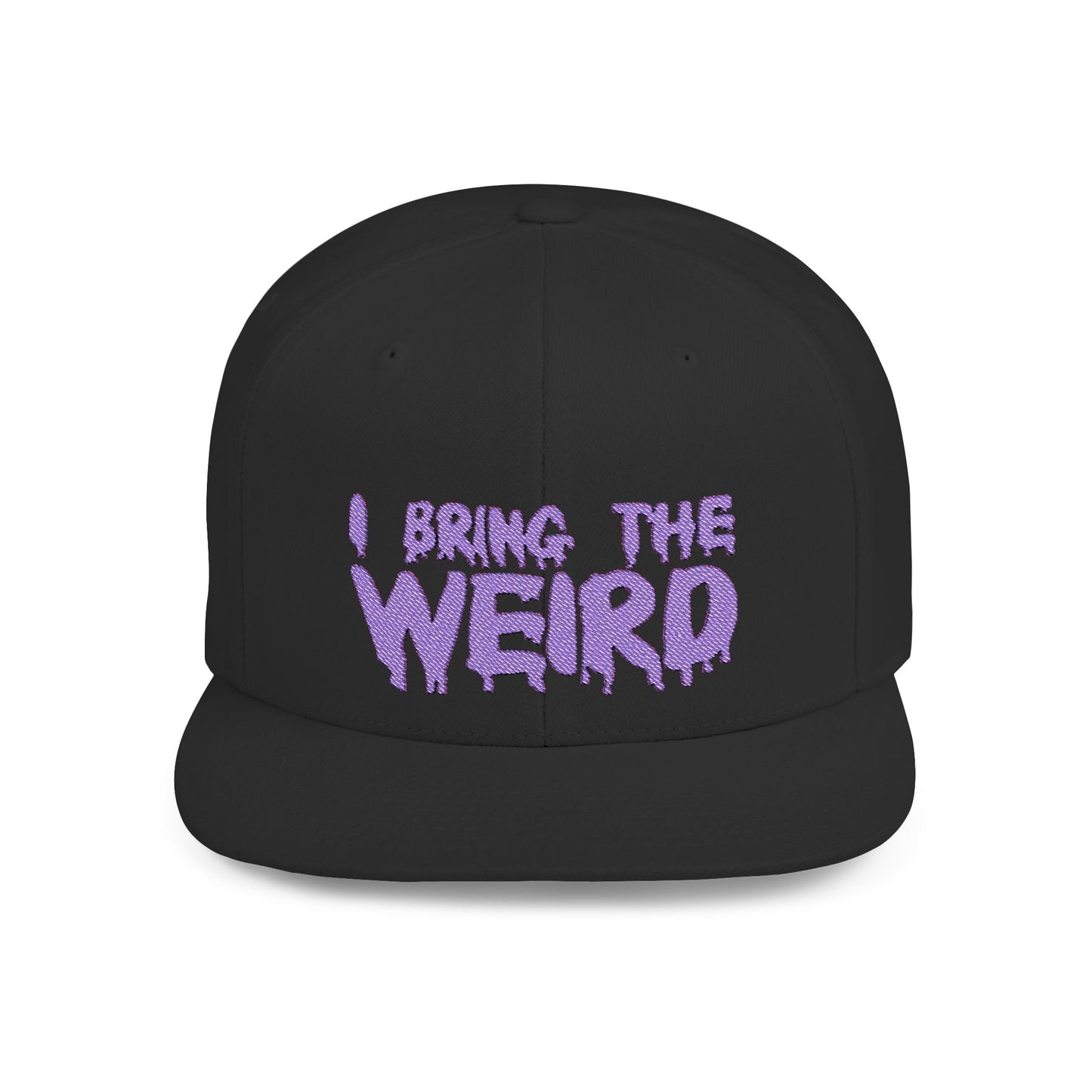 I BRING THE WEIRD Classic Flat Bill Trucker Cap - Purple
