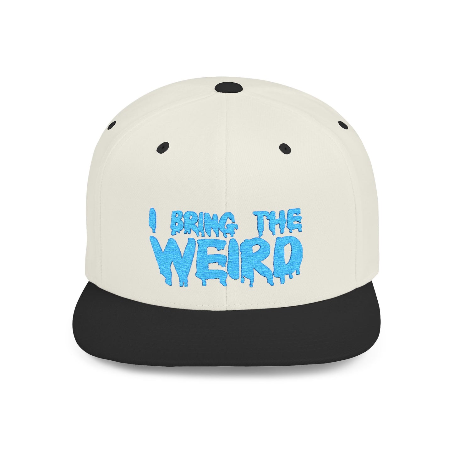 I BRING THE WEIRD Classic Flat Bill Trucker Cap - Teal