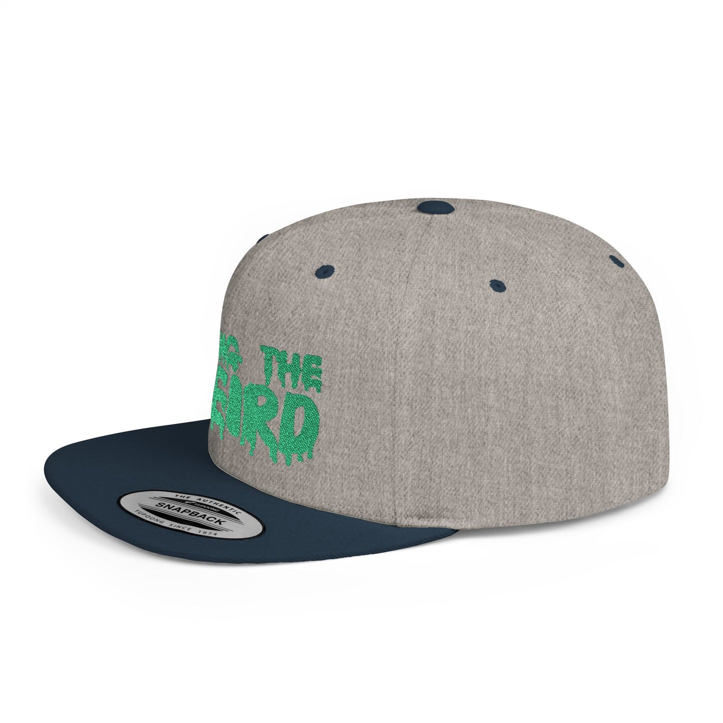 I BRING THE WEIRD Classic Flat Bill Trucker Cap - Green
