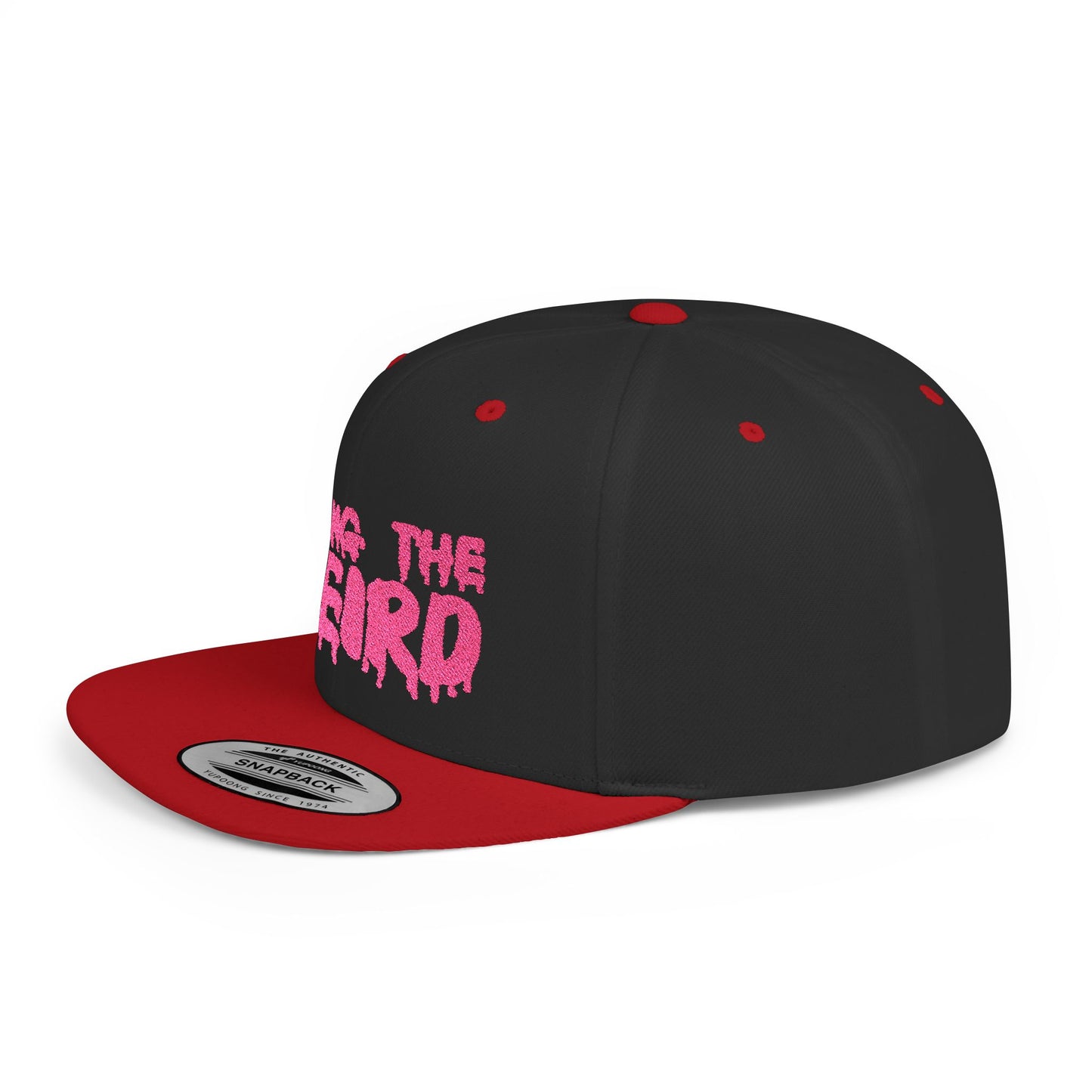 I BRING THE WEIRD Classic Flat Bill Trucker Cap - Pink