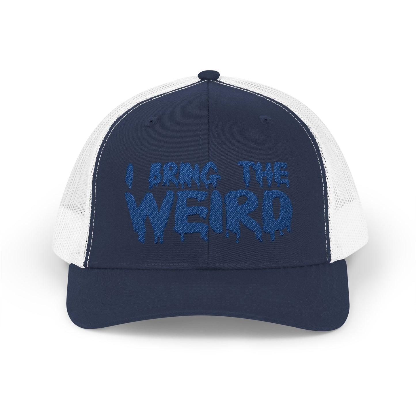 I BRING THE WEIRD Snapback Trucker Cap - Blue