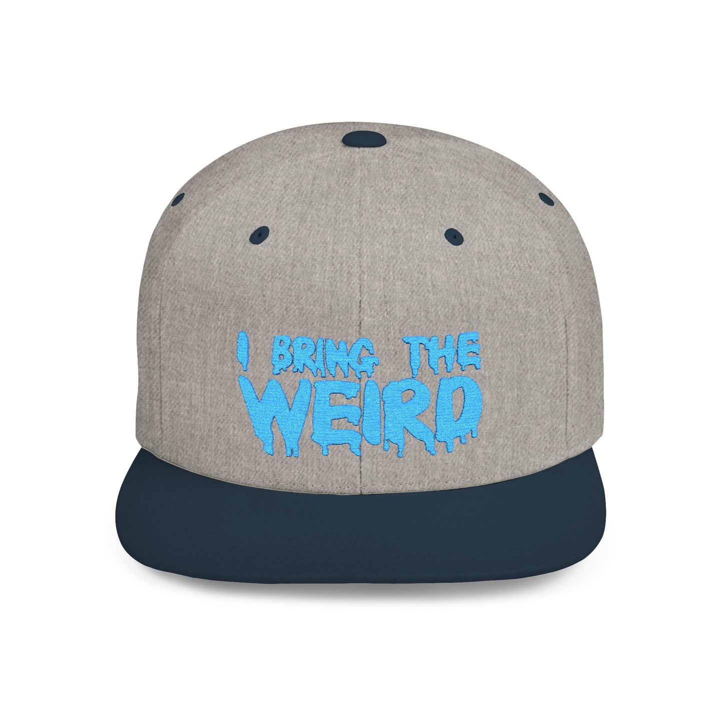 I BRING THE WEIRD Classic Flat Bill Trucker Cap - Teal