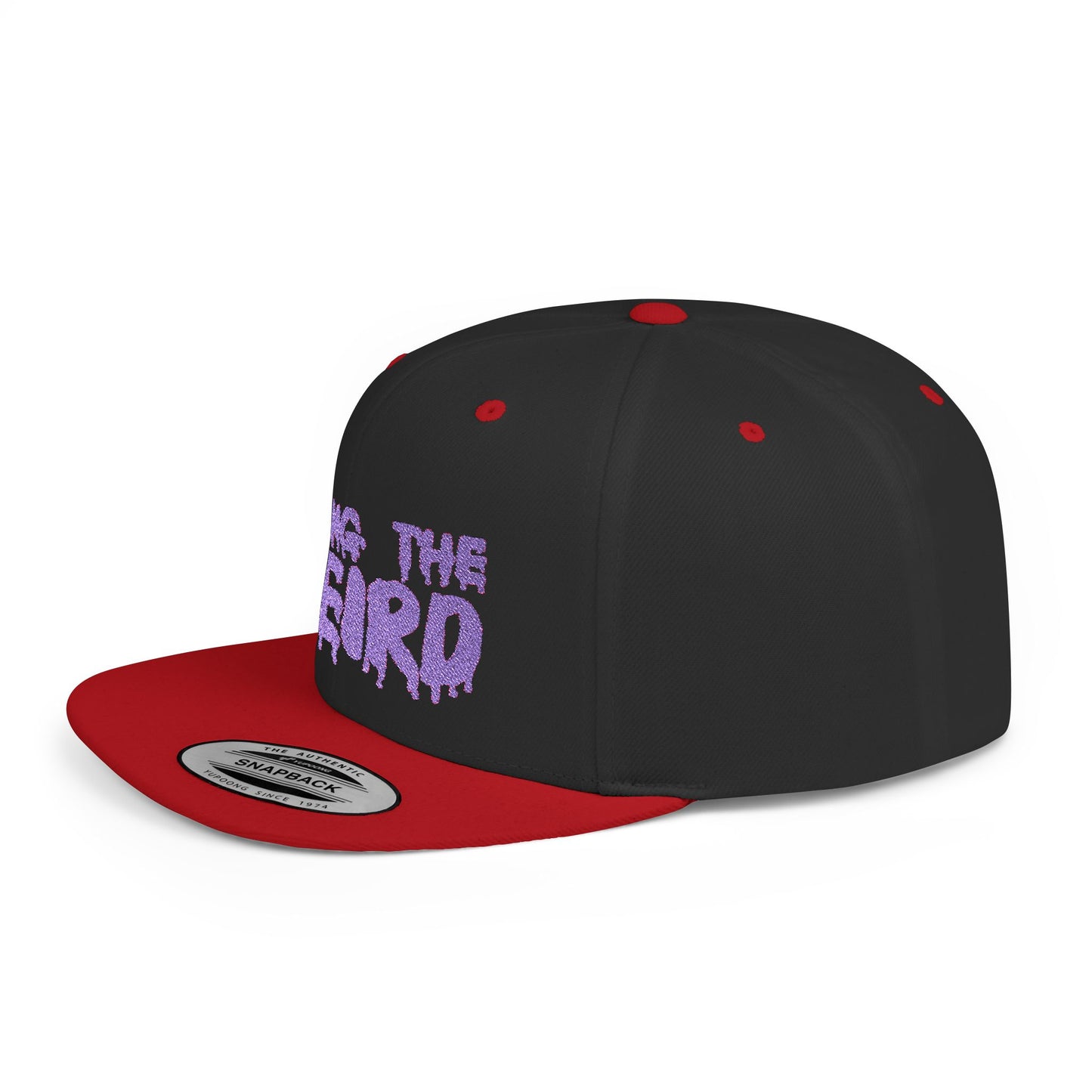 I BRING THE WEIRD Classic Flat Bill Trucker Cap - Purple