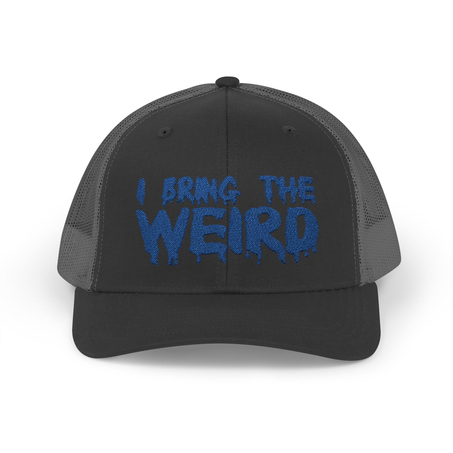 I BRING THE WEIRD Snapback Trucker Cap - Blue