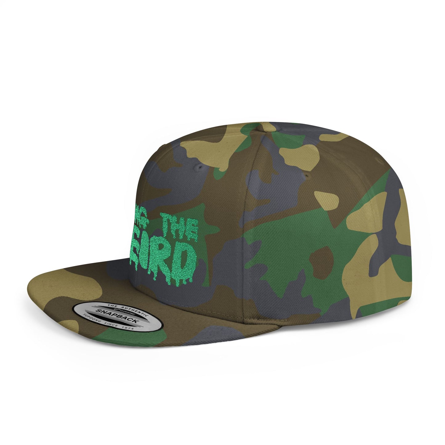 I BRING THE WEIRD Classic Flat Bill Trucker Cap - Green