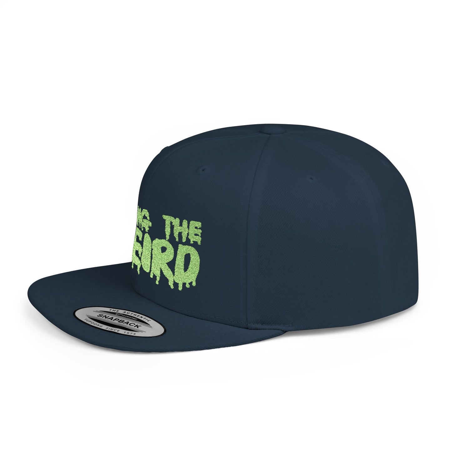I BRING THE WEIRD Classic Flat Bill Trucker Cap - Neon Green