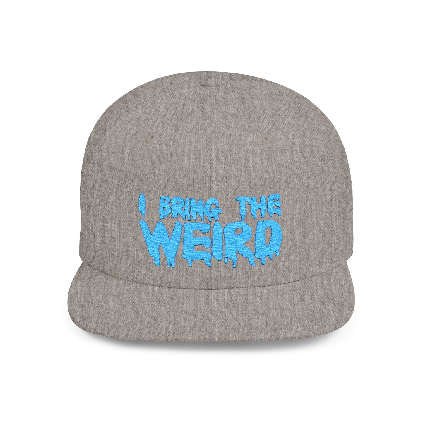 I BRING THE WEIRD Classic Flat Bill Trucker Cap - Teal