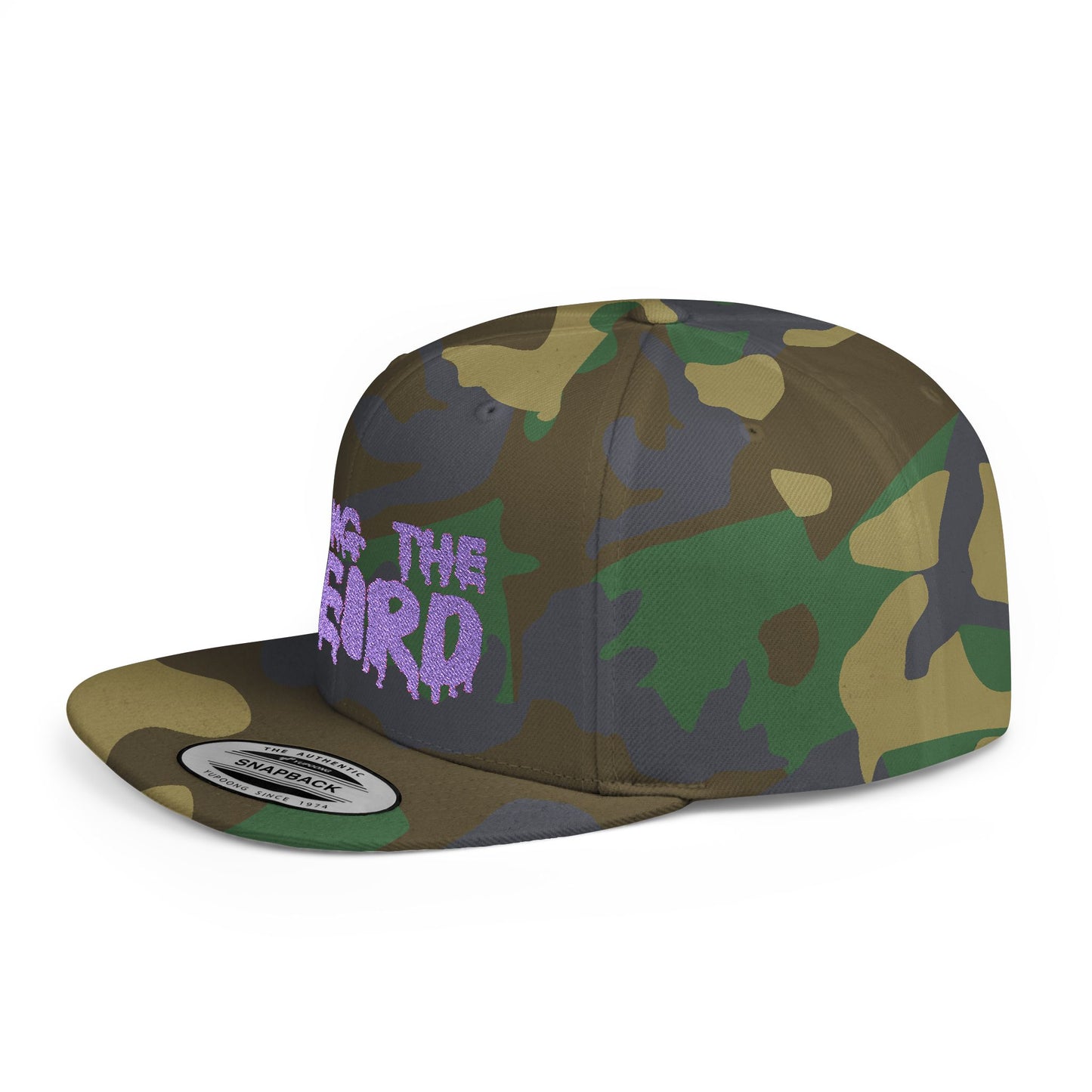 I BRING THE WEIRD Classic Flat Bill Trucker Cap - Purple