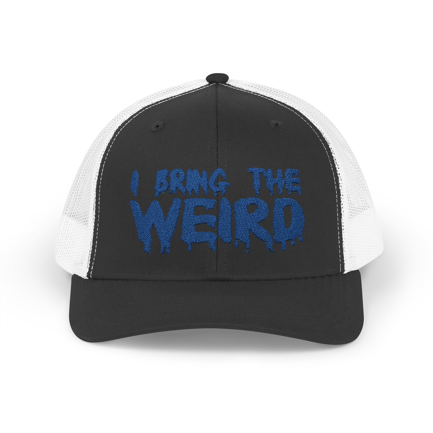 I BRING THE WEIRD Snapback Trucker Cap - Blue