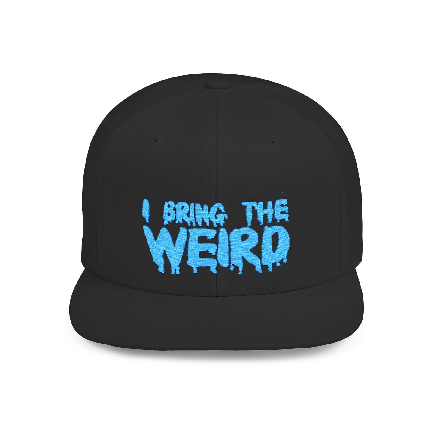 I BRING THE WEIRD Classic Flat Bill Trucker Cap - Teal