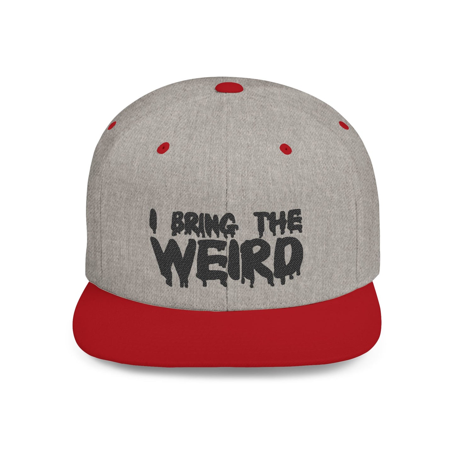I BRING THE WEIRD Classic Flat Bill Trucker Cap - Black