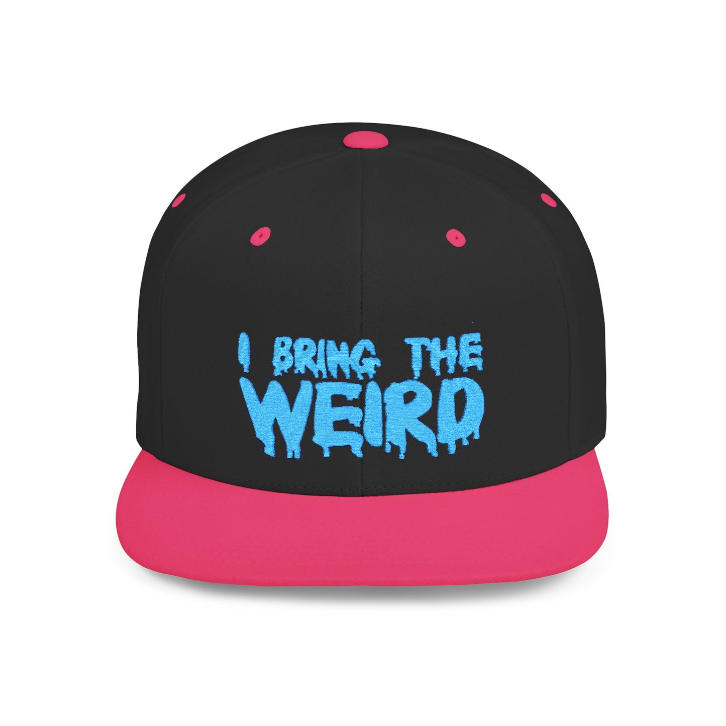 I BRING THE WEIRD Classic Flat Bill Trucker Cap - Teal