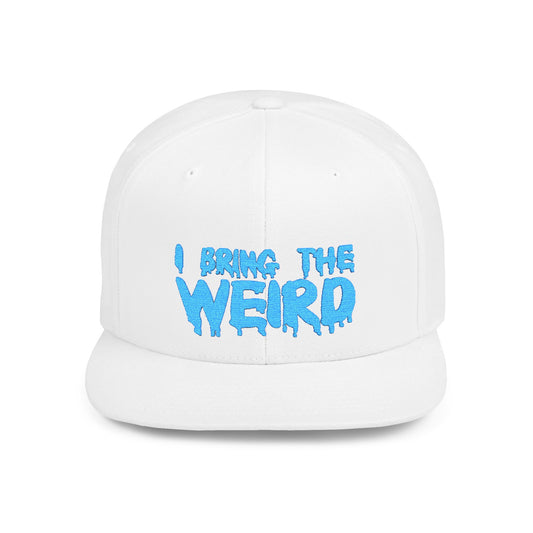 I BRING THE WEIRD Classic Flat Bill Trucker Cap - Teal
