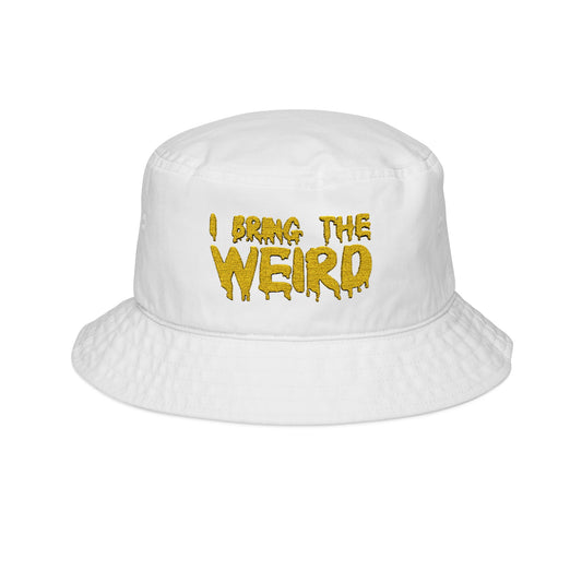 Embroidered Bucket Hat - Yellow