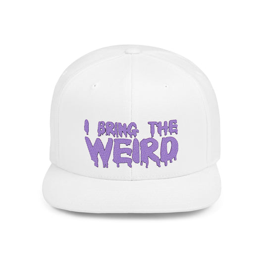 I BRING THE WEIRD Classic Flat Bill Trucker Cap - Purple
