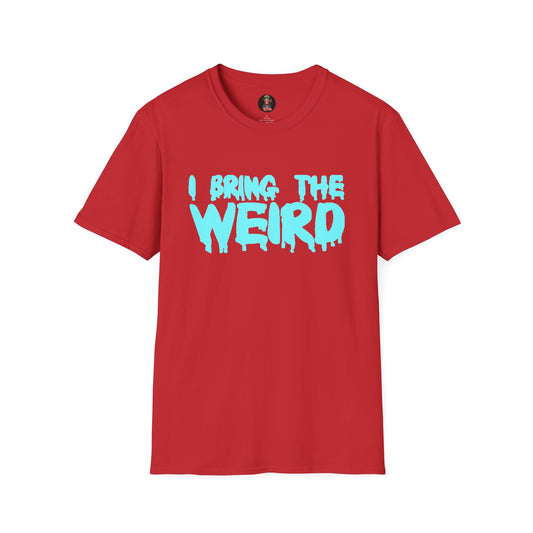 I BRING THE WEIRD T- Shirt - Red/Baby Blue