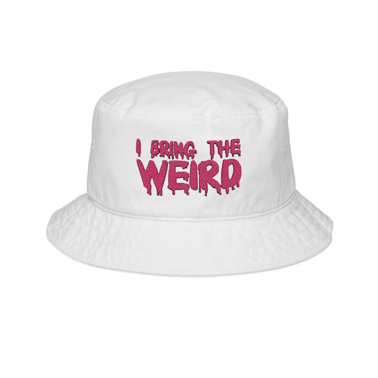 Embroidered Bucket Hat - Pink