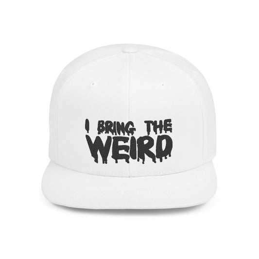 I BRING THE WEIRD Classic Flat Bill Trucker Cap - Black