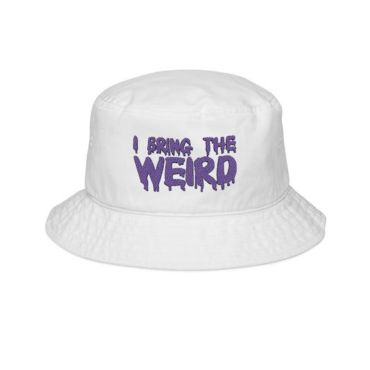 Embroidered Bucket Hat - Purple